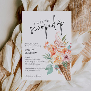 She's Been Scooped Up Bridal Shower Invitation