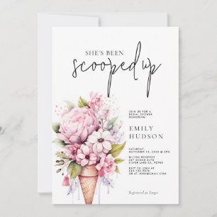 She's Been Scooped Up Bridal Shower Invitation