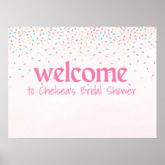 She's Been Scooped Up Bridal Shower Welcome sign