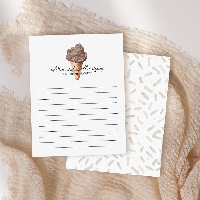 She's Been Scooped Up Chocolate Bridal Advice Card (Creator Uploaded)