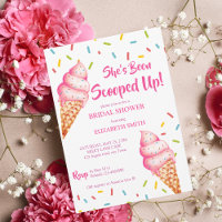 She's been scooped up ice cream bridal shower