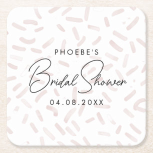 She's Been Scooped Up Strawberry Shower Coaster