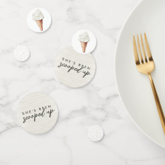 She's Been Scooped Up Vanilla Bridal Shower Confetti