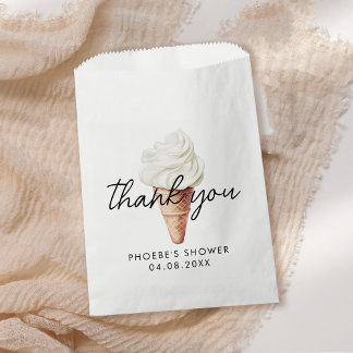 She's Been Scooped Up Vanilla Bridal Shower Favour Bags