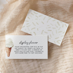 She's Been Scooped Up Vanilla Display Shower Enclosure Card