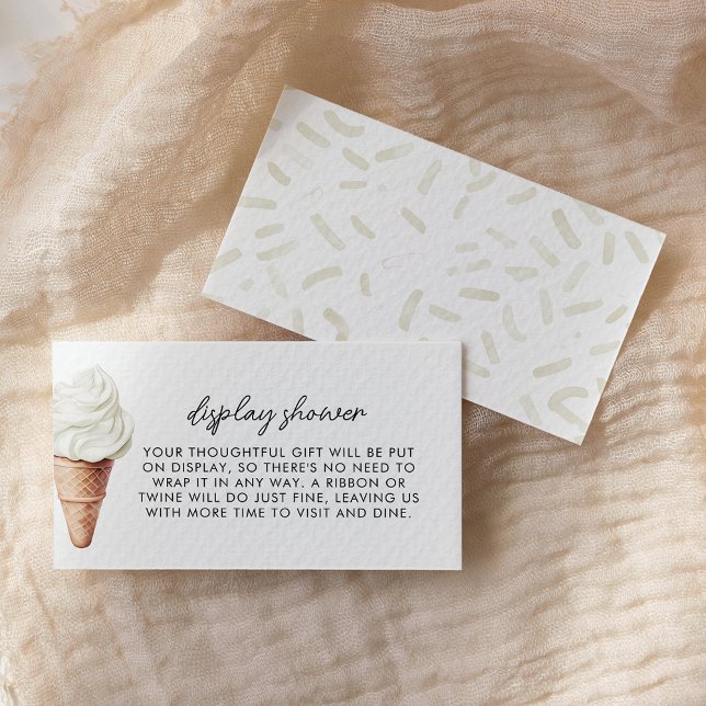 She's Been Scooped Up Vanilla Display Shower Enclosure Card (Creator Uploaded)