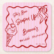 She's been scooped up wavy border sketch bridal