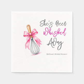 She's Been Whisked Away Bridal Shower Napkins