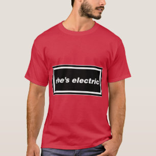 Shes Electric Oasis Gallagher 90s Band Artwork T-Shirt