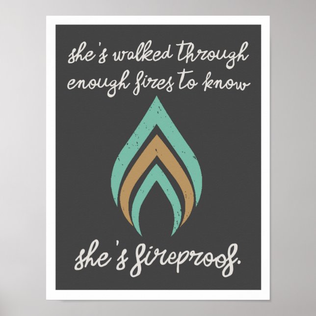 She's Fireproof 11"14" Art Print II (Front)