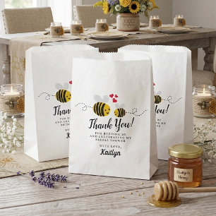 She's Found Her Honey Modern Bee Bridal Shower Favour Bags