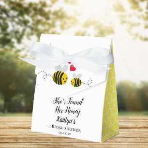 She's Found Her Honey Modern Bee Bridal Shower Favour Box