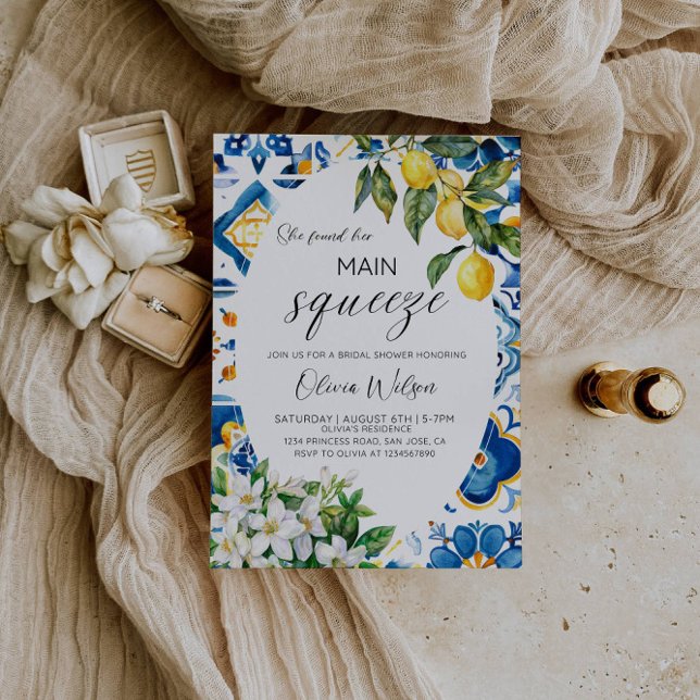 She's Found Her Main Squeeze- Citrus Bridal Showe Invitation (Creator Uploaded)