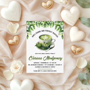 She's Found her Perfect Matcha Bridal Shower Invitation