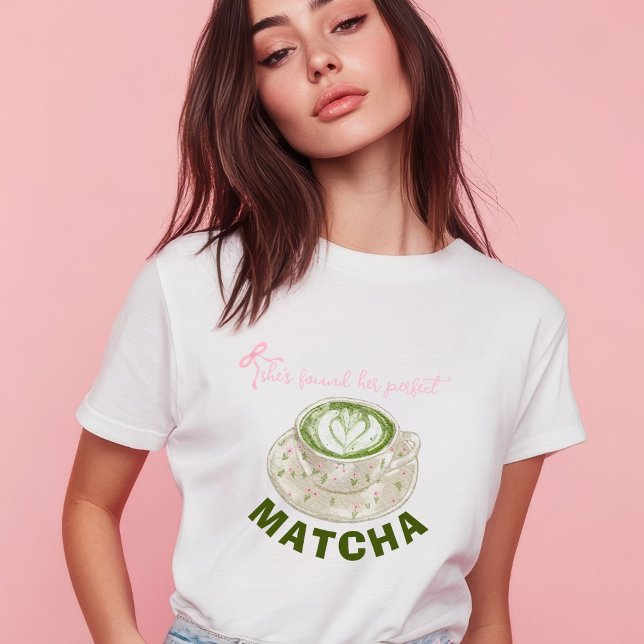 She's Found Her Perfect Matcha T-Shirt (Creator Uploaded)