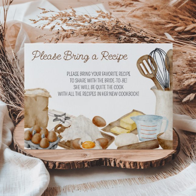 She's Found her Recipe for Love! Bring a Recipe  Invitation (Creator Uploaded)