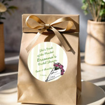 She's fresh of the market bridal shower favour
