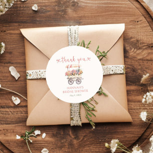 She's Fresh Off The Market Bridal Shower Classic Round Sticker