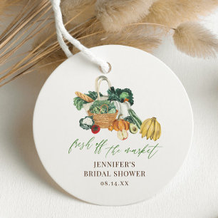 She's Fresh Off The Market Bridal Shower  Favour Tags