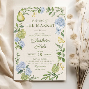 She's Fresh Off the Market Bridal Shower Invitation