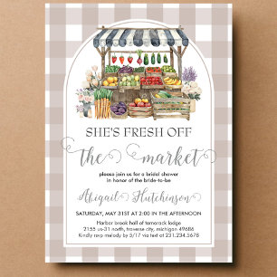 She's Fresh off the Market Bridal Shower Invitation