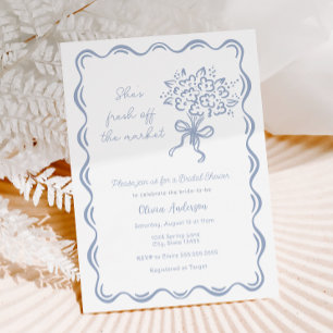 She's Fresh off the Market Bridal Shower Invitation