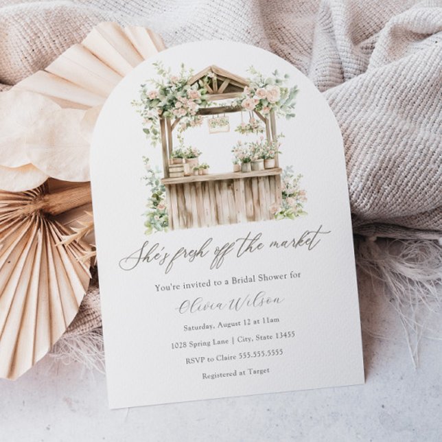 She's Fresh off the Market Bridal Shower Invitation (Creator Uploaded)