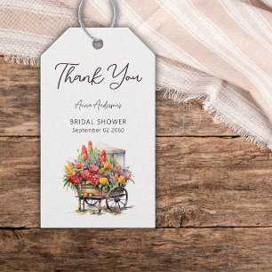 She's Fresh Off The Market Bridal Shower Thank You Gift Tags