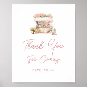 She's Fresh Off the Market Bridal Shower Thank You Poster