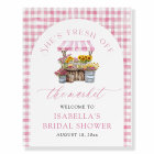 She's Fresh Off the Market Bridal Shower Welcome
