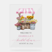 She's Fresh Off the Market Bridal Shower Welcome