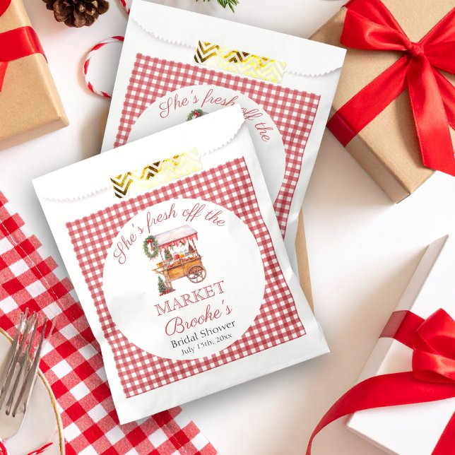 She's fresh off the market christmas Bridal Shower Favour Bags (Creator Uploaded)