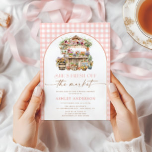 She's Fresh off the Market Fall Bridal Shower Invitation