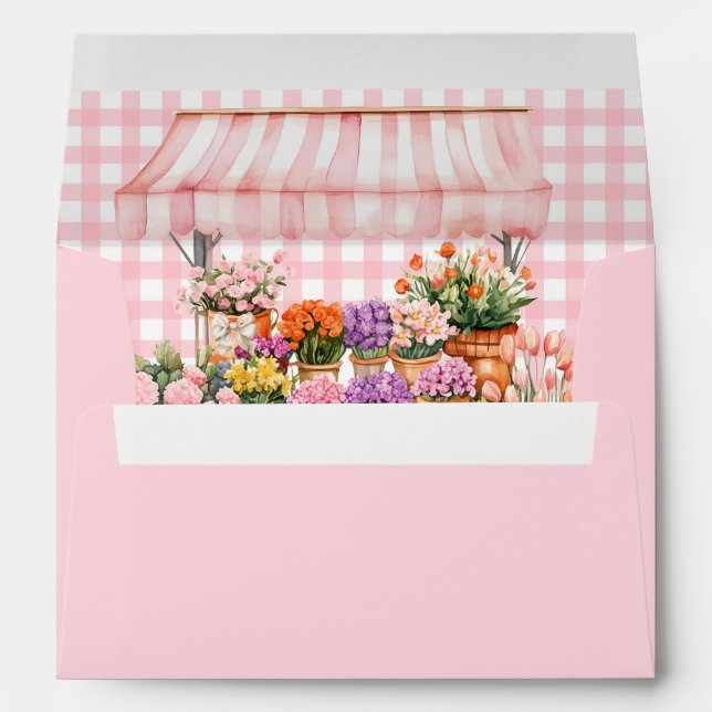 She's Fresh Off the Market Floral Bridal Shower Envelope (Back (Bottom))