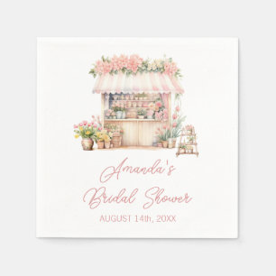 She's Fresh Off the Market Floral Bridal Shower Napkin