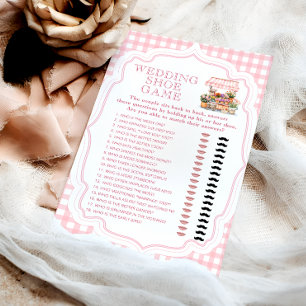 She's Fresh Off the Market Wedding Shoe Game Card