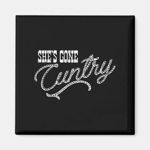 Shes Gone Ry, Country Music, Cowboy Western Magnet