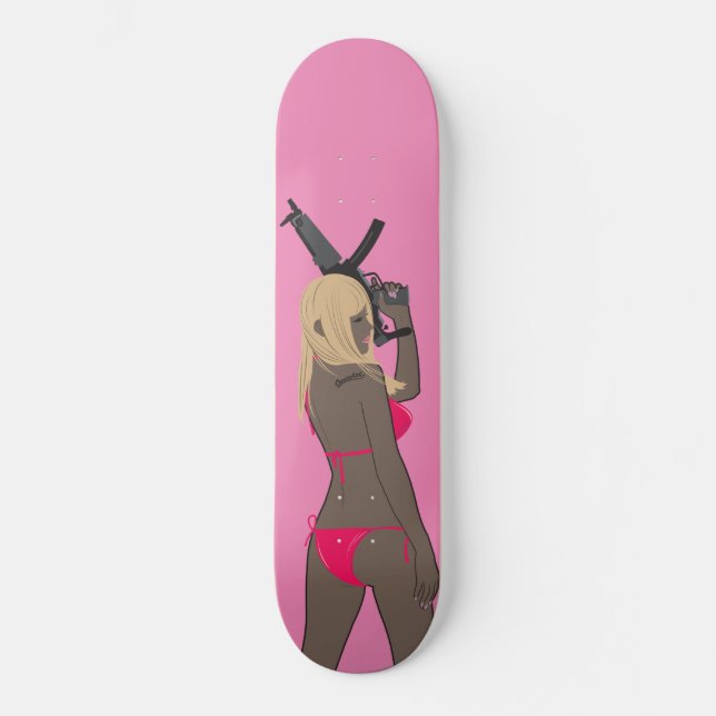 She's got a gun 2  スケートボード skateboard (Front)