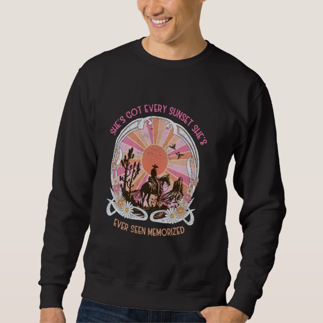 Shes Got Every Sunset Shes Ever Seen Memorised Sweatshirt (Front)