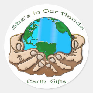 SHE'S IN OUR HANDS Collection Classic Round Sticker