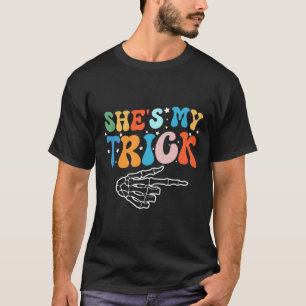 She's Is My Trick Hes Is My Treat Halloween Couple T-Shirt
