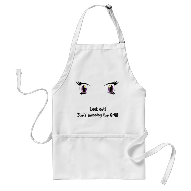 She's Manning the Grill Standard Apron (Front)