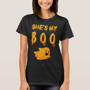 She's My Boo Funny Couples Halloween Costume Match T-Shirt