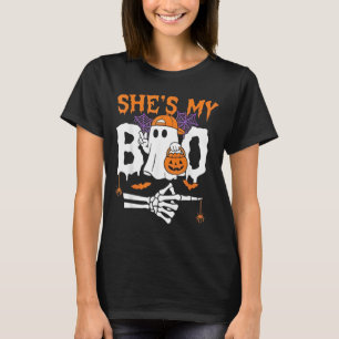 She's My Boo Matching Couple Halloween Couples He' T-Shirt