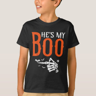 Shes My Boo Matching Halloween Pajama Couples _1 T-Shirt
