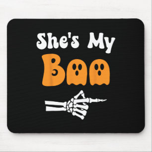 She's My Boo Matching Halloween Pajama Couples She Mouse Pad