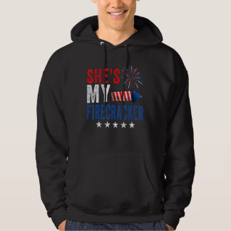 She's My Firecracker His And Her 4th July Matching Hoodie