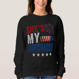 She's My Firecracker His And Her 4th July Matching Sweatshirt