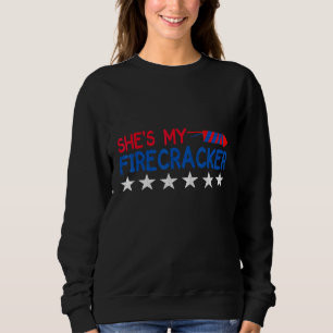 Shes My Firecracker His And Her 4th July Matching  Sweatshirt