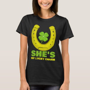 She's My Lucky Charm St Patrick's Day For Couples T-Shirt